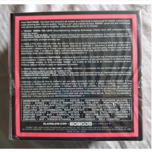 NIB Glamglow X Barbie Youthmud Glow Stimulating Treatment - Picture 5 of 5